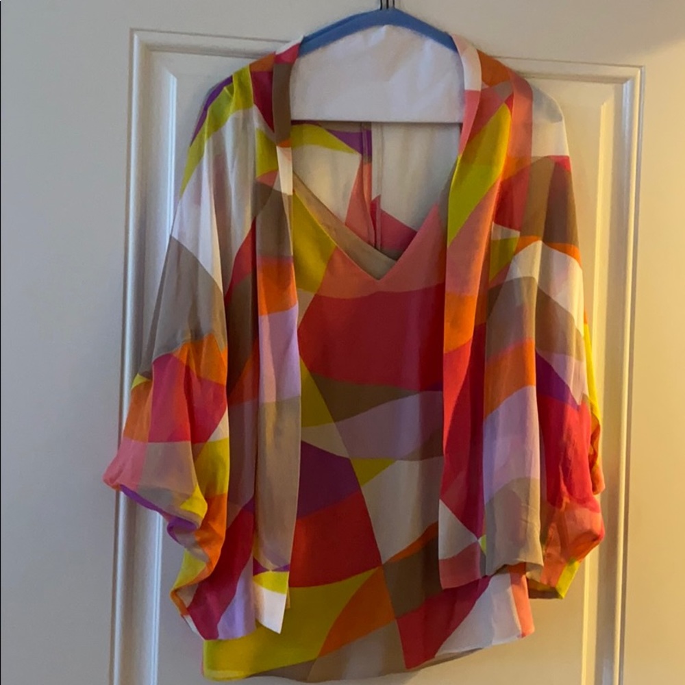 Trina Turk matching tank and jacket set